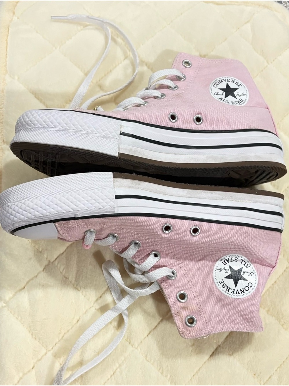 Converse Kids' Classic Pink Chuck Taylor All Star High Top Sneakers 3.5